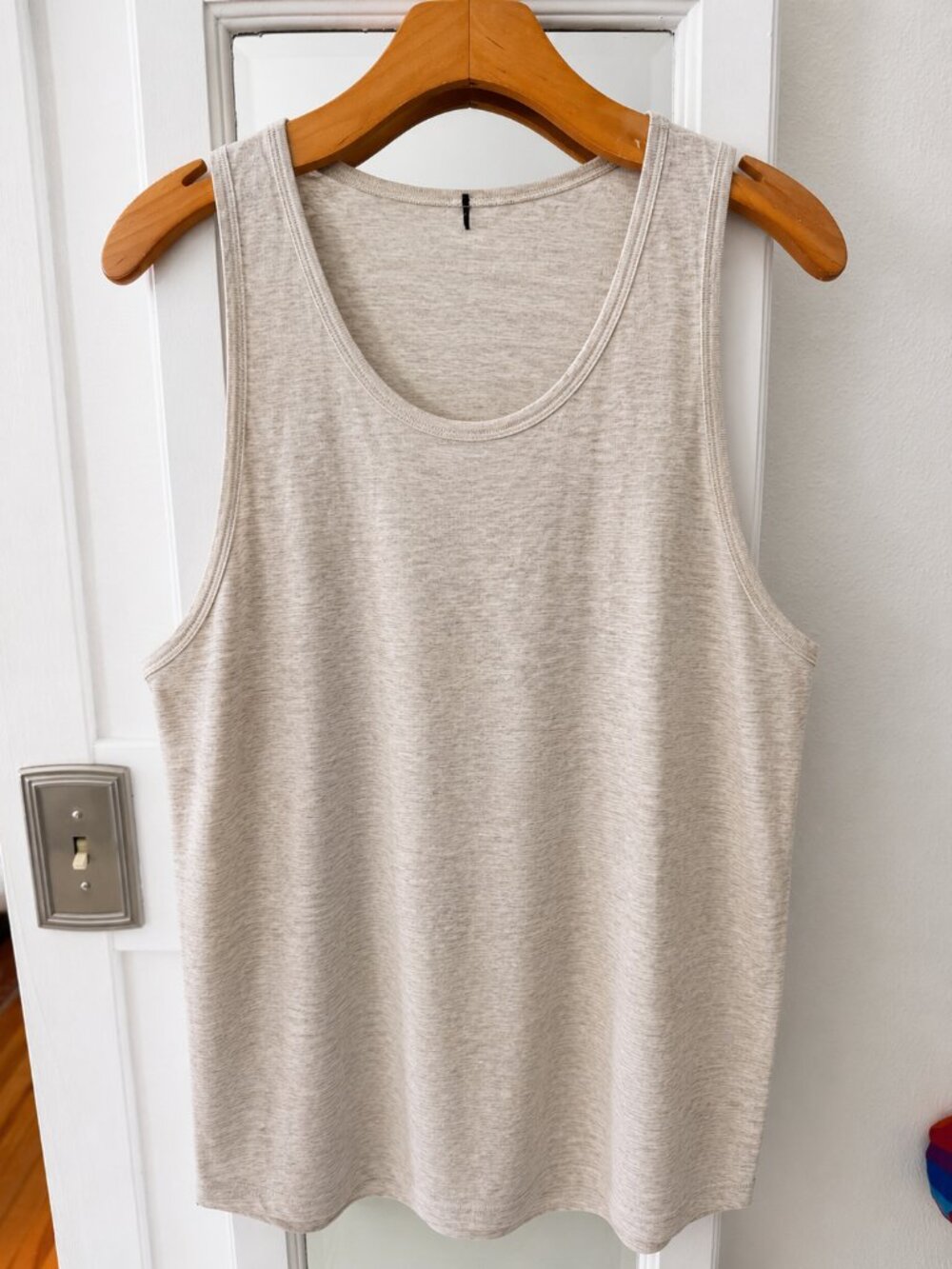 Lululemon Zeroed In Tank | Men's Large | Oatmeal/Heather Beige